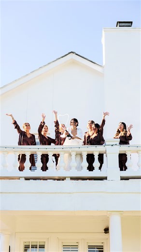 Champagne Popping Celebration for Bridal Party