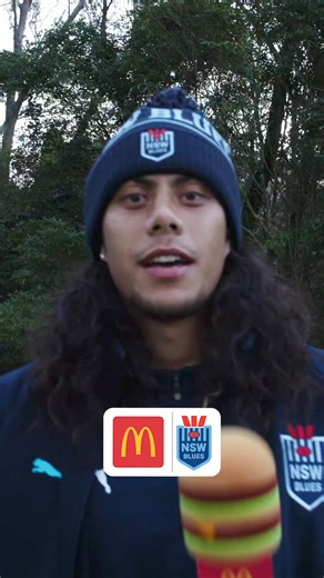Nuggs or Burgers? Don’t worry Connor we’ll shout both after Game Two 🍔🫡 McDonald's | NSW Blues