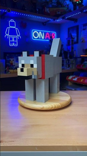 How to build a LEGO MINECRAFT Wolf like a pro… #shorts