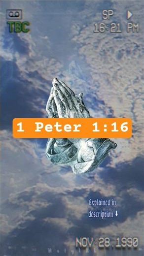 1 Peter 1:16 🙏