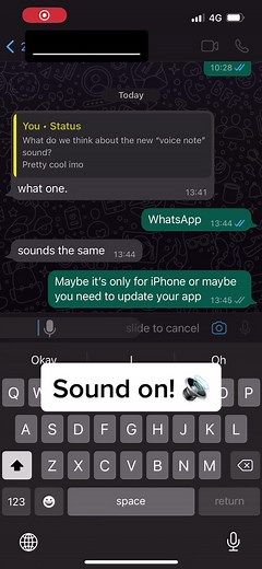 New WhatsApp Voice Note Sounds: Sound on! 🔊