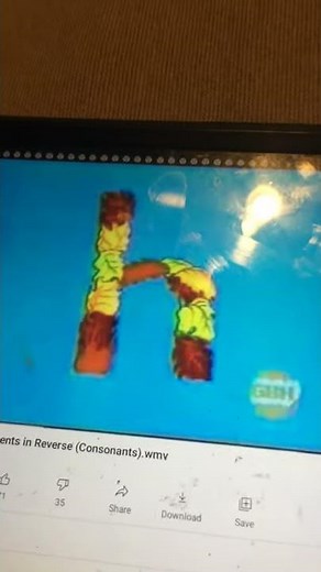 Sesame Street Leaves form H and h Reversed