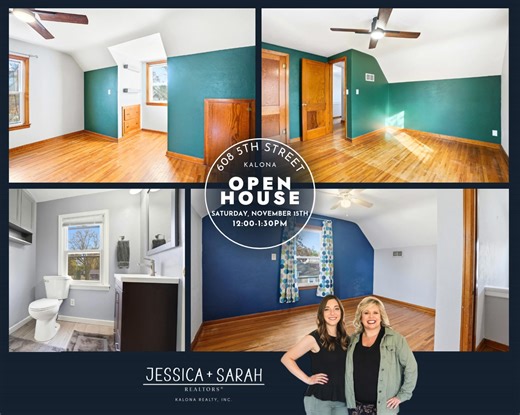 🏡 OPEN HOUSE — Saturday, November 15 | 12:00–1:30 PM 📍 608 5th St, Kalona 💰 $249,900 ✨ Don’t miss this adorable 1½-story home in a great Kalona neighborhood — just steps from downtown, the YMCA, and the school! You’ll love the cozy living room with newer LVP flooring and updated baseboards that flow throughout much of the home. The spacious eat-in kitchen offers abundant storage, a pantry, and a double oven — perfect for cooking and entertaining! 🥘 🪟 Enjoy the bright four-seasons sunroom wi