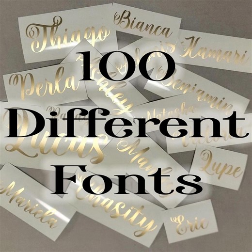 Personalized Name Sticker: Custom Vinyl Decal - Etsy