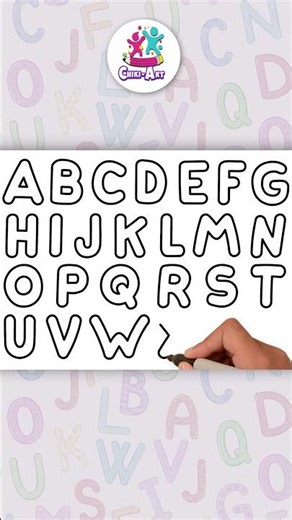 Vẽ ABC cho trẻ em | ABC Drawing For Kids | Nghệ thuật Chiki #shorts