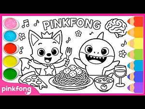 Coloring Pinkfong & Baby Shark Coloring Pages | With Baby Shark Doo Doo Doo Song