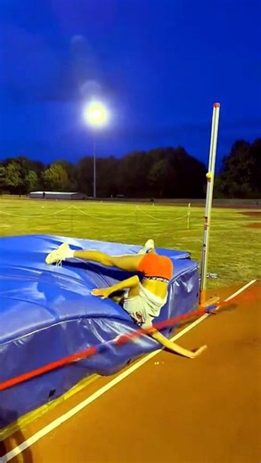 Woman Falls During High Jump Drill