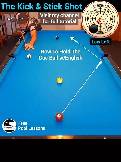 How to execute a Kick & Stick safety Shot (Free Pool Lessons)