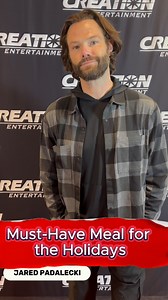 5.3K views · 486 reactions | Jared Padalecki, Misha Collins, Ruth Connell, Kim Rhodes, Briana Buckmaster, Matt Cohen, DJ Qualls, Samantha Smith, and many more from The Road So Far Tour share their must-have meal for the Holidays! Come see The Road So Far tour in 2025! Check out the dates and grab tickets here: bit.ly/CreationEnt | Creation Entertainment | Facebook