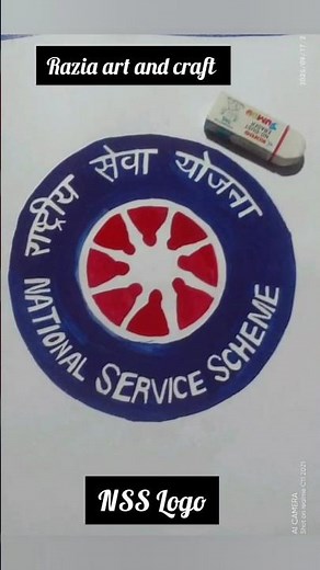 NSS Logo Drawing Short video #nss #shorts #viral #video #logo #art