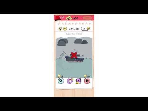 "Save the titanic!" Brain Test Level 378 Quick Guide