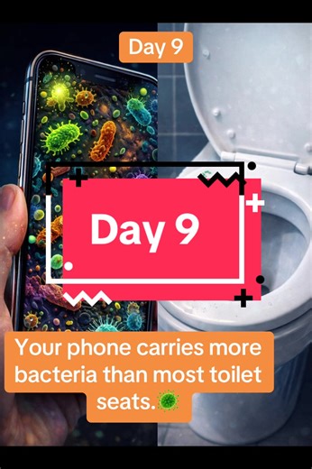 Fun Fact-Day 9📱🦠🚽 Follow for more Fun Facts every day!!! #funfacts #phone #bacteria #toilet #viral