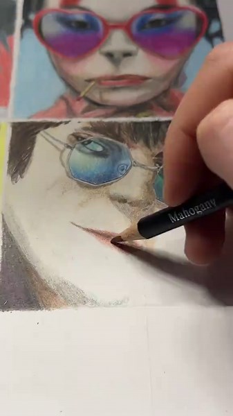 Drawing Murdoc from Gorillaz (Humanz)