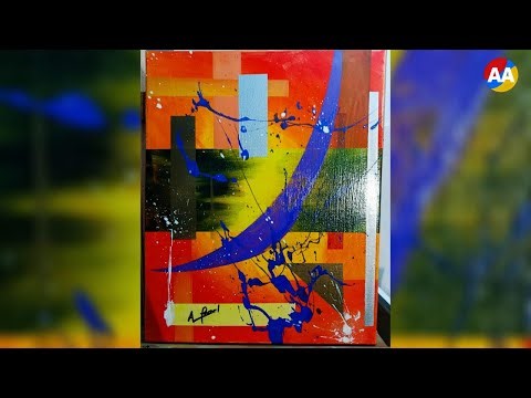 Abstract Art and Emotions: Intuitive Acrylic Painting | Colorful Cityscape | Alfred Abstract.