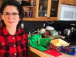The Helpers: Metis lawyer making masks for elders, knowledge keepers