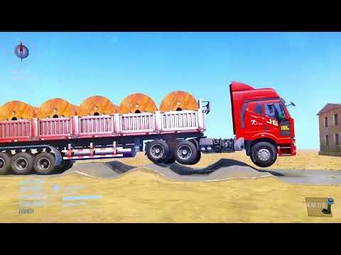 Spintires：MudRunner Truck driving through floodwaters Truck Gameplay ep51