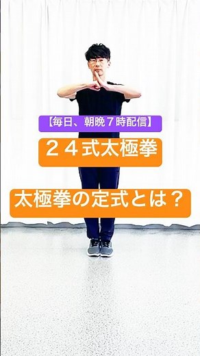 【毎日、朝晩7時配信】太極拳｜24式太極拳｜定式とは何か？｜三型五法について