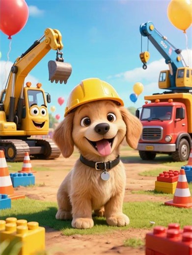 🚜 Jack Visits the Construction Site! | Fun Construction Song for Kids 🐶🎵