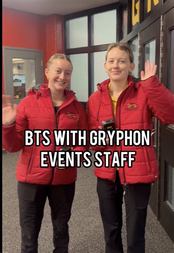 Follow Gryphon Events Staff behind the scenes at a hockey game! Want to work with us? Check out the @University of Guelph Virtual Job Fair starting Monday, Feb. 23 (hosted by Experiential Learning) for job postings for summer and fall 2026, and winter 2027! More info on gryphons.ca/jobs #UofGuelph #GryphonAthletics #Guelph