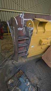 Rozšiřování radlice buldozeru - finále. Dozer blade extension - final.