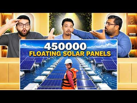 Inside a floating solar plant of India! 😮