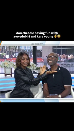 Don Cheadle With Ayo Edebiri and Kara Young 🧡