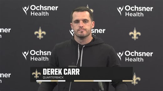 Derek Carr talks Loss to Carolina | Saints-Panthers Postgame | 2024 NFL Week 9