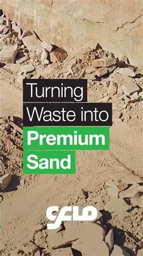 Transforming Waste into Premium Sand