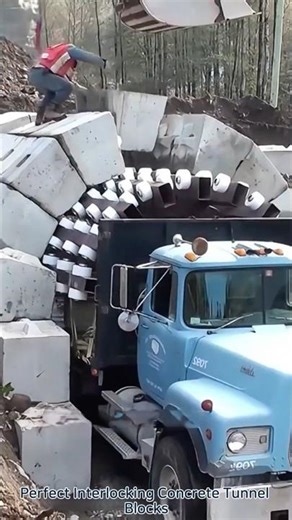 Perfect Interlocking Concrete Tunnel Blocks