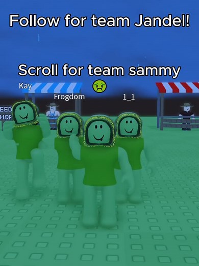 WE ARE TEAM JANDEL! #roblox #robloxfyp #robloxforyou #fyp #foryou #growagarden #teamjandel #greenbean #greenbeans