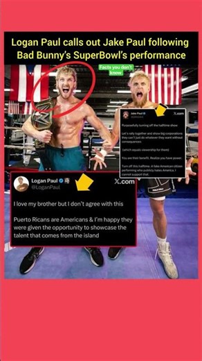 Logan Paul EXPOSES Jake Paul?! 😱 Super Bowl Drama! #loganpaul #jakepaul #superbowl #shorts #usa #uk