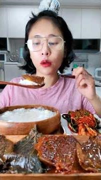 수면장애? 입맛없을땐 🍁콩잎장아찌 파김치 집밥먹방 #콩잎장아찌 #파김치 #KIMCHI #ASMR #MUKBANG