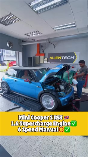 Jc Racing Malaysia on Instagram: "Mini Cooper S R53 1.6 Supercharged 6 Speed Manual ✅ Custom Remap Tune ✅ Untuk Remove Speed Cut✅ Jimat Petrol ✅ Lebih Responsive ✅ Naik HP dan TQ ✅ JC Racing 🇲🇾 Mini Cooper S R53 Tune ✅ Stock WHP: 169HP 197TQ Tuned WHP: 186HP 226TQ Mods: K&N Drop in Filter, Downpipe Whatsapp Or Call ✅👇👍 Jacky(Boss):012-211-3612 Travis(Advisor):016-213-5212 www.emptune.com www.jcracing.com.my #mini #coopers #r53 #tune #remap"