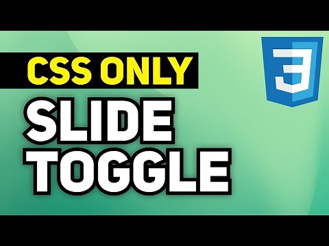 CSS Only Toggle Divs | Pure CSS Toggle Show Hide | Smooth Slide Toggle Using Only CSS