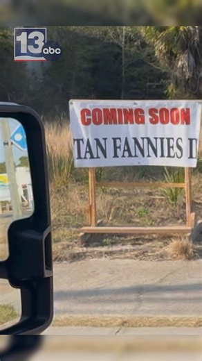 If you drove down Front Beach Road earlier this week, you may have done a double-take. To read the full story, click here: https://www.mypanhandle.com/news/local-news/bay-county/pranksters-put-up-fake-tan-fannies-ii-sign-in-pcb/ | WMBB News 13