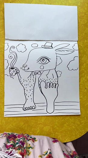 We’re going to make another coloring book @flea_sha_ #exquisitecorpse #asmr #art