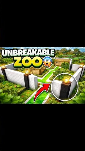 UNBREAKABLE Zoo 😳 | No One Can Escape This! 🔥 #viral #minecraft #youtubeshorts