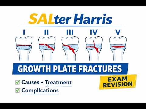 Salter Harris Classification of Physeal Fractures | Types I–V Explained