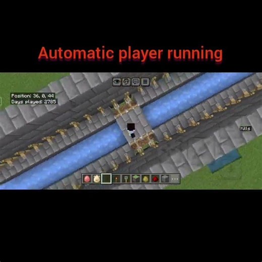 Minecraft Automatic player running