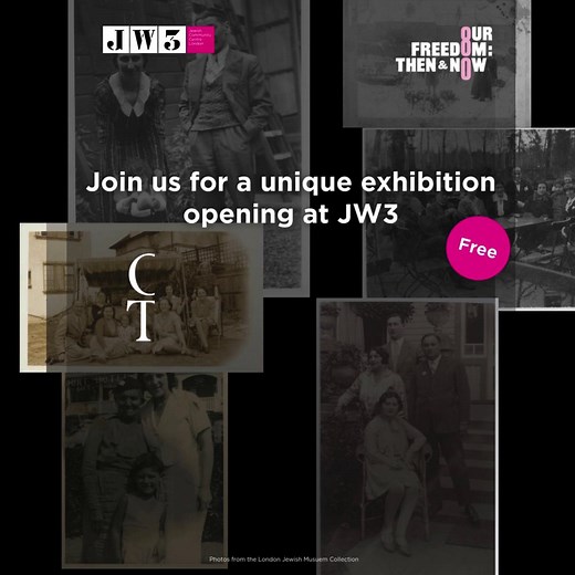 A reminder that this Sunday, we're launching our free exhibition for the nationwide "Our Freedom" project, exploring how the legacy of the Holocaust continues to shape subsequent generations. 30 participants were involved in creating an art piece and accompanying podcast at JW3, inspired by their own family histories or the stories of Holocaust survivors that have shaped and inspired them. Listen to some of the voices behind the podcasts here: https://bit.ly/489JNAy The evening will feature live