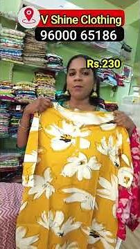 Rs.230 Branded Kurtis | Branded Surplus Garment Collection in Chennai