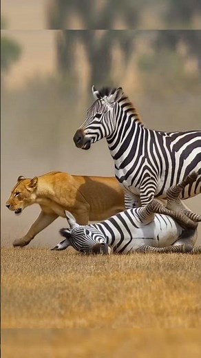 Brave Zebras Fight Back Against a Lion Attack! 🦓🦁