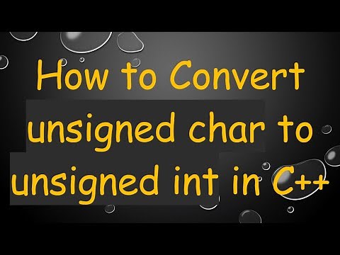 How to Convert unsigned char to unsigned int in C++