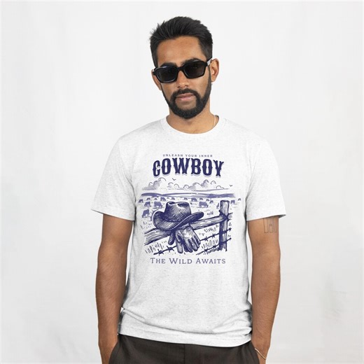 Western Cowboy Ranch Hand T-shirt | Rustic American Farm Life Tee - Etsy