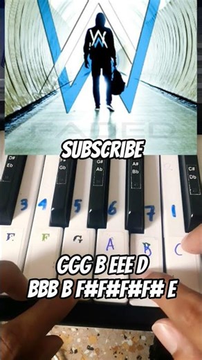 faded || tutorial piano. #piano #shorts #music #tutorial