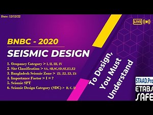 Seismic Design Category BNBC 2020 | IBC