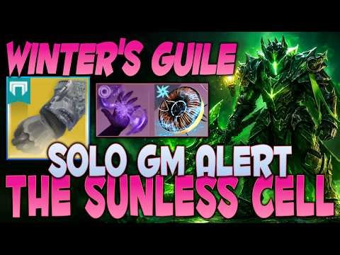 Solo GM Alert The Sunless Cell | Prisamtic Warlock Winter's Guile Build! Destiny 2 Renegades