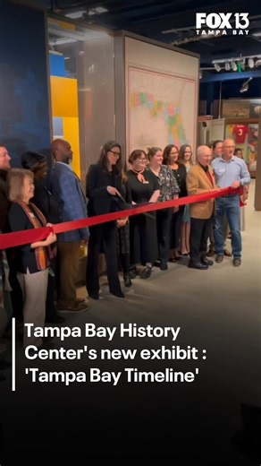 The Tampa Bay History Center unveiled its new Tampa Bay Timeline exhibit on Friday, offering guests a chronological journey through thousands of years of West Central Florida history. More Below 🔗⬇️ | FOX 13 News - Tampa Bay