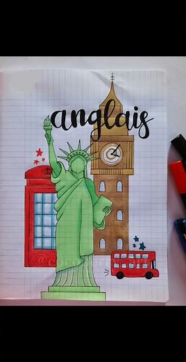 IDEES DE PAGES DE GARDE POUR (presque) TOUTES LES MATIERES [ #drawing#aesthetic#backtoschool ]