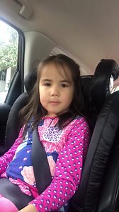 42K views · 1.8K reactions | Elsa made up a special song for her mommy and daddy.  Oh, the lyrics! “I want to kiss you guys right now/but I can’t/because we’re in the car.” 藍藍藍 | WRAL Renee Chou | Facebook